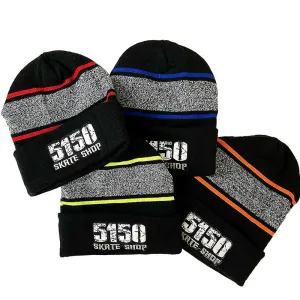 5150 Skate Shop Striped Collar Beanies