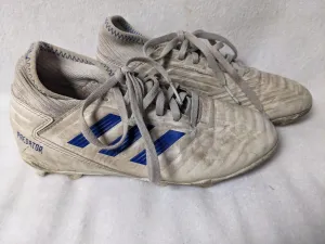 Adidas Predator Soccer Cleats Size 2.5 Color White Condition Used