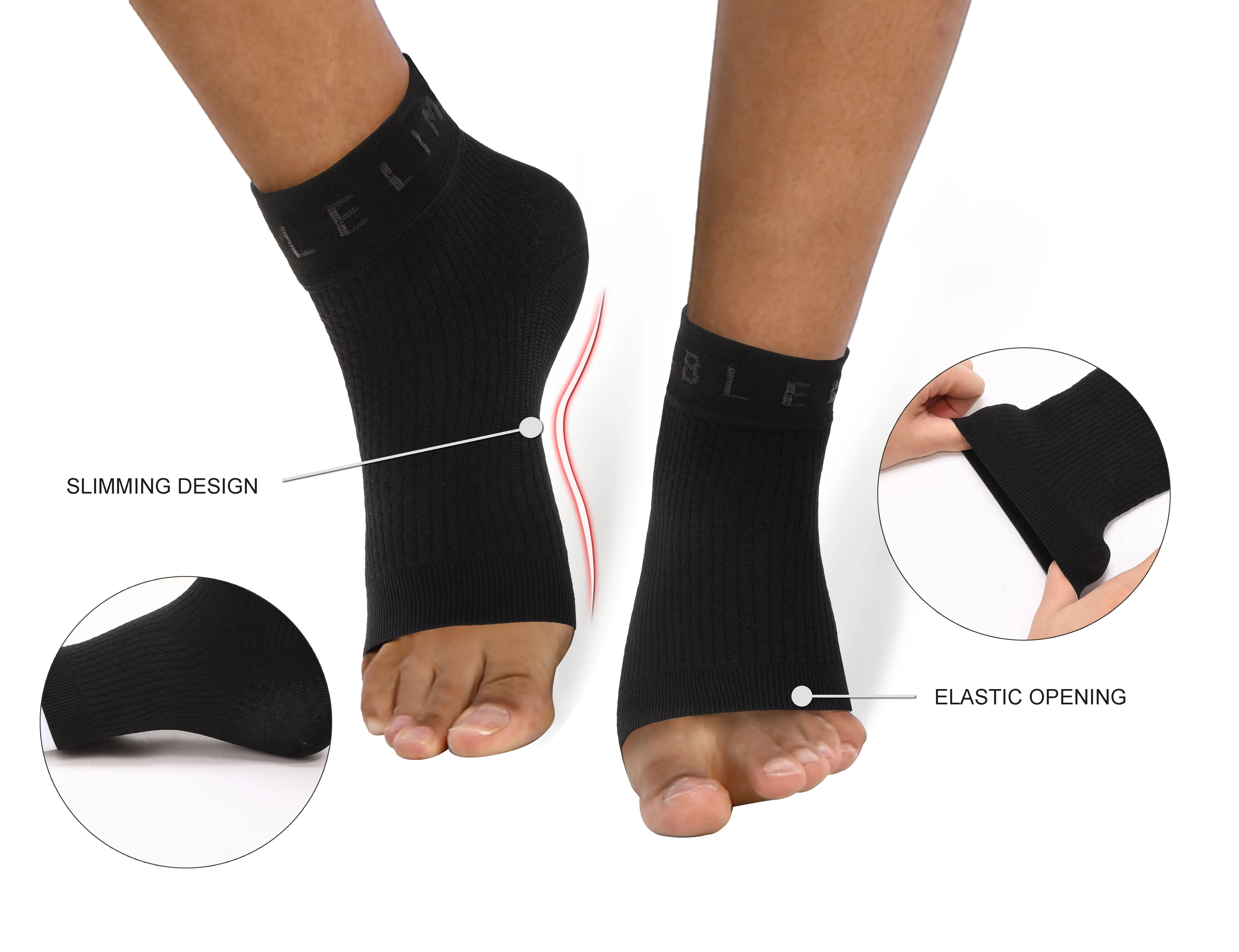 BUBBLELIME 80N/20S Compression Arch Support Ankle Brace_Biking
