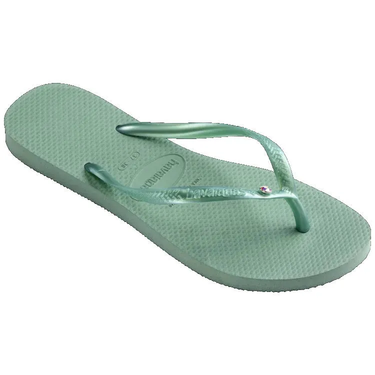 Havaianas Womens Slim Crystal SW II Clay