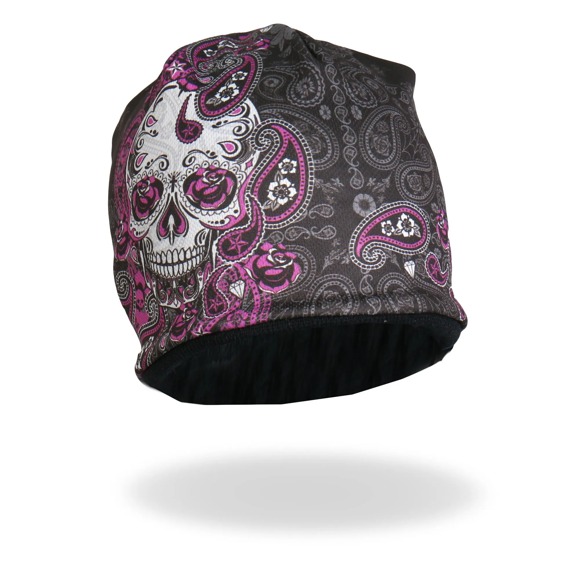 Hot Leathers KHC1030 Sublimated Sugar Paisley 2 Beanie