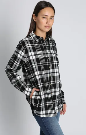 JACHS GF Black Plaid Flannel