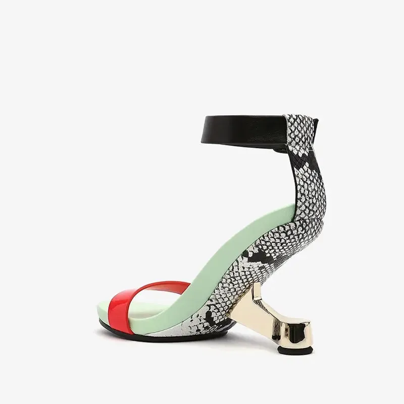 Kate Red Strap Open Toe Sandal