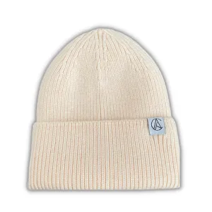 Linen Flat Knit Beanie