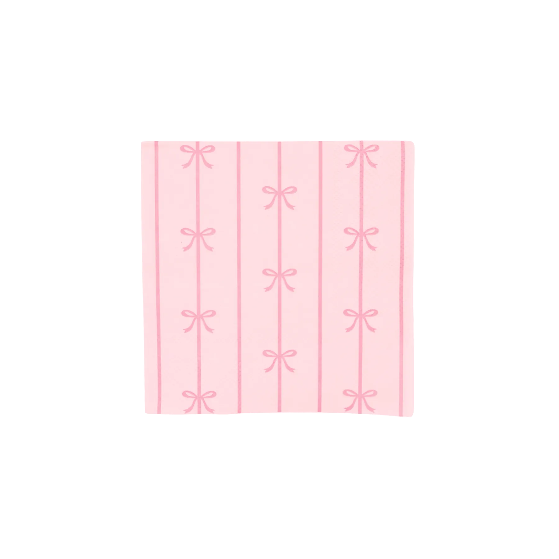 Petal Pink Signature Bow Small Party Napkins x 20