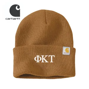 Phi Tau Brown Carhartt Beanie