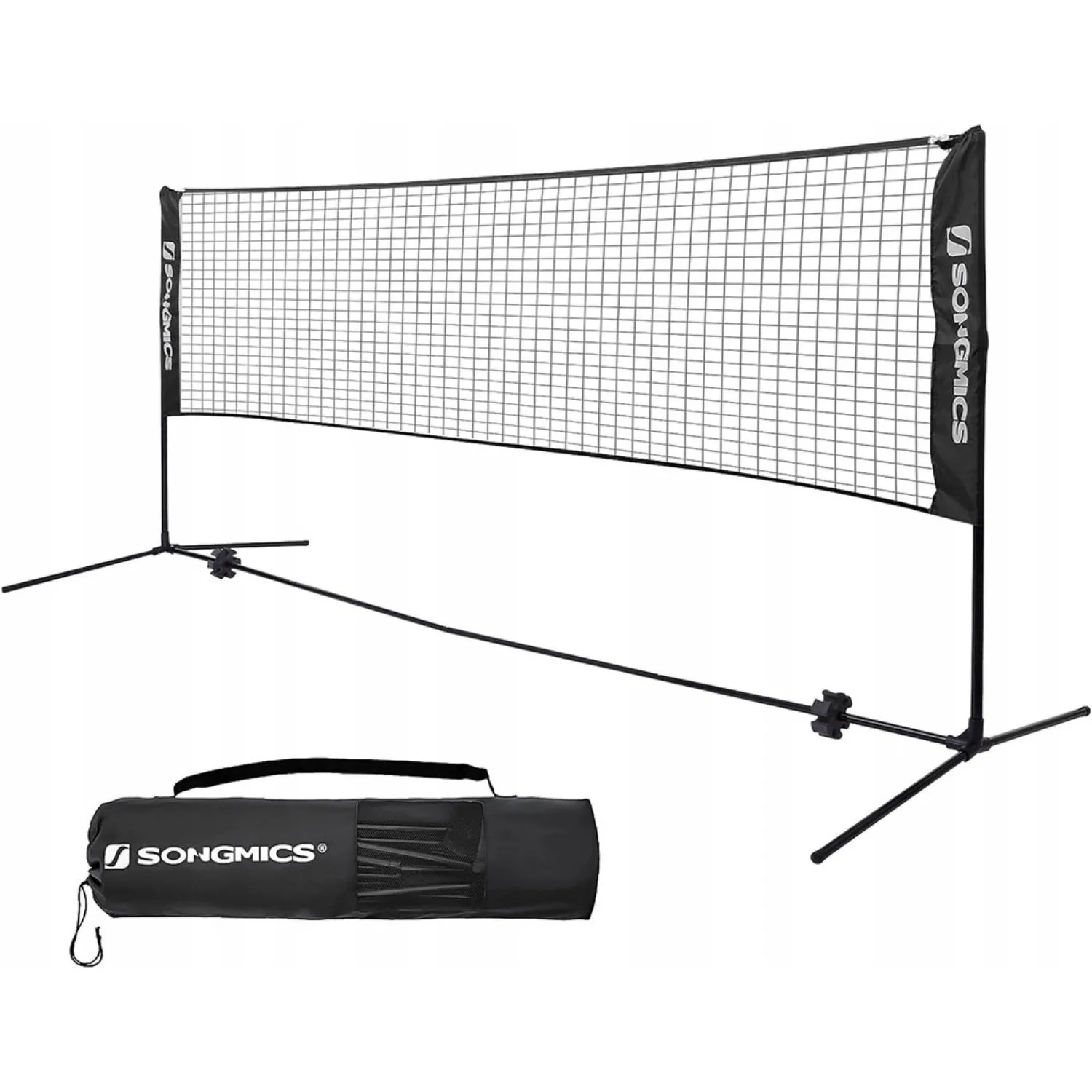 Portable Adjustable Badminton Tennis Volleyball Net - SONGMICS