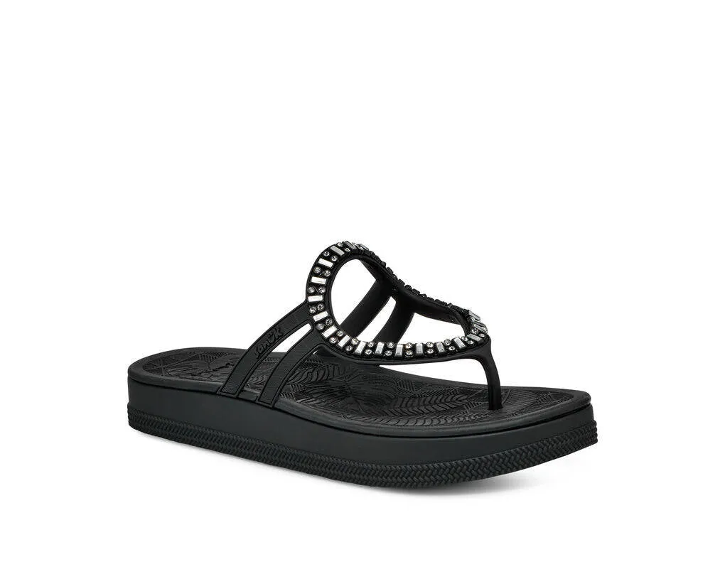 Sanuk Womens Sunshine Gem Black