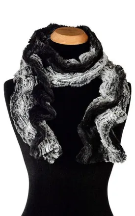 Scrunchy Scarf - Luxury Faux Fur in Smouldering Sequoia