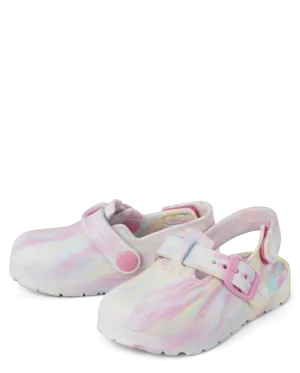 Toddler Girls Rainbow Clogs