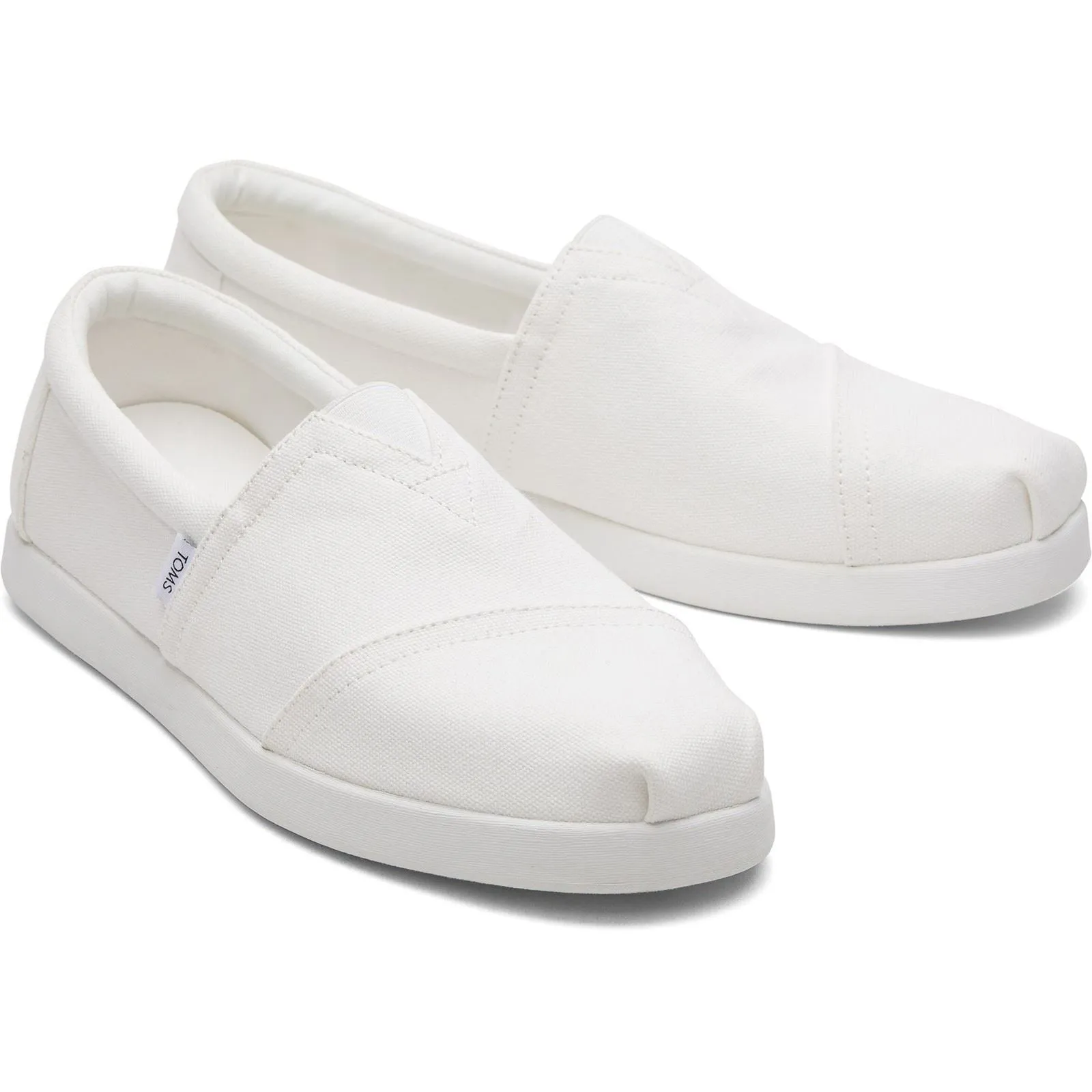 TOMS Alpargata Forward 100% Cotton Men's White Espadrilles