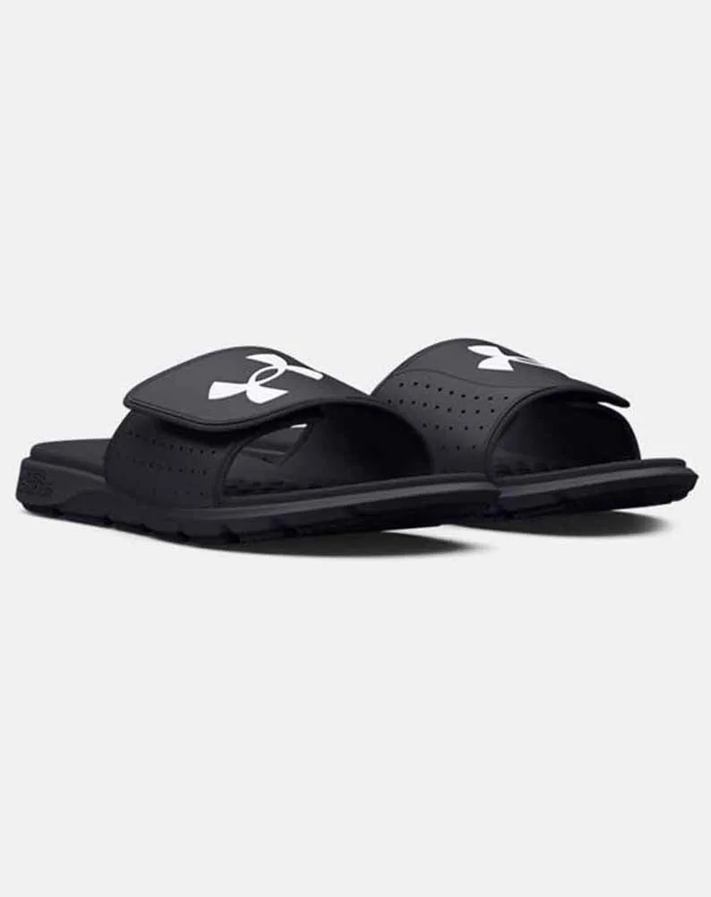 UA Ignite Slides in Black by Under Armour