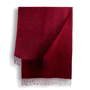 Ugg Cashmere & Wool Wrap Red and Brown