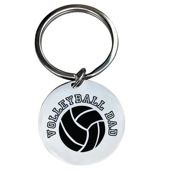 Volleyball Dad Keychain