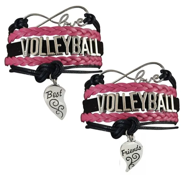 Volleyball Friendship Bracelets Set - Pick Your Team Colors